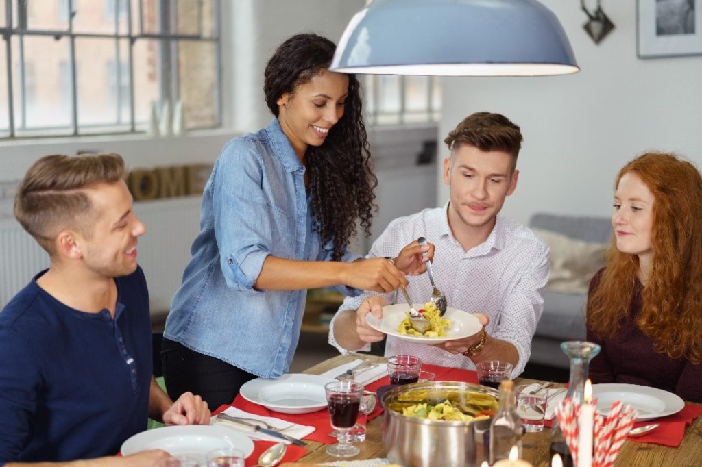 friends eating