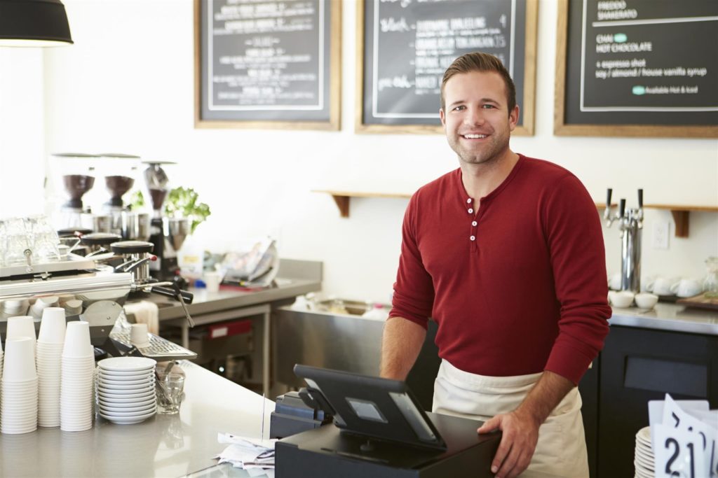 barista at the register